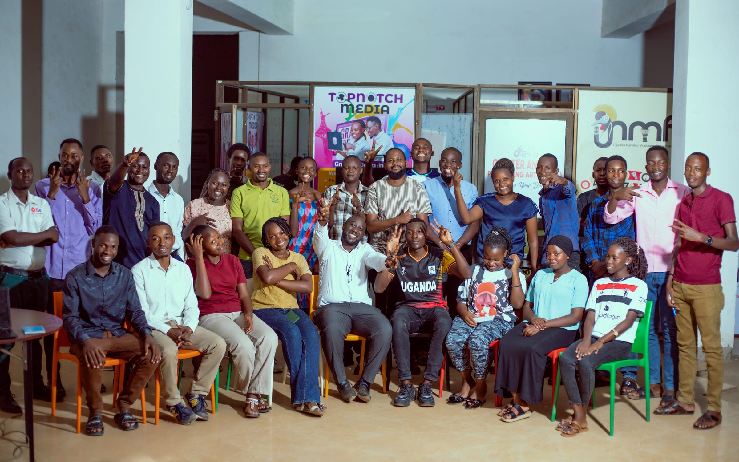 Members of the Mbarara tech community gathered at a JoshTecs event
